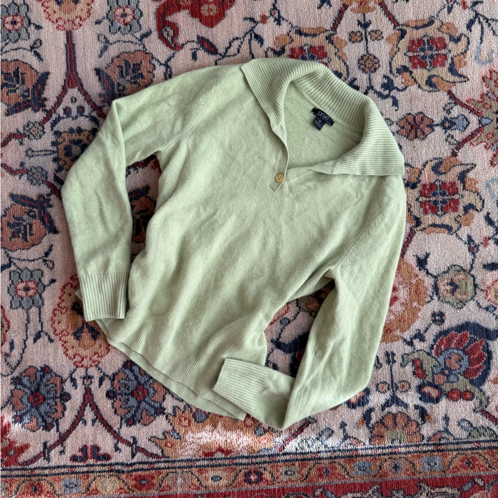 Light Green Cashmere Sweater